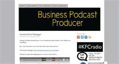 Desktop Screenshot of businesspodcastproducer.com