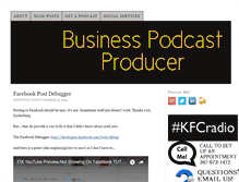Tablet Screenshot of businesspodcastproducer.com